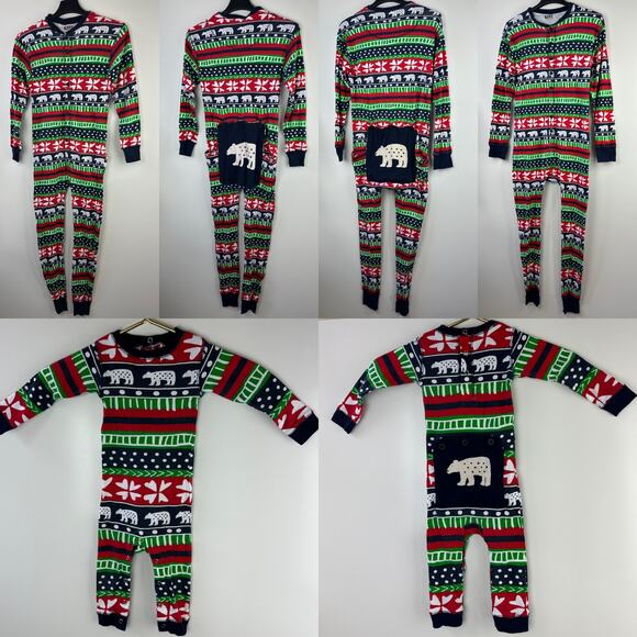 *Flawed Lazy One 3 Pc Lot Adult Toddler One Piece PJ Flapjack Bear Bum Flap Butt - Picture 2 of 16